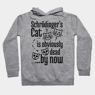 Schrödinger's Cat Humor distressed Hoodie